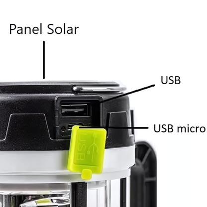 LINTERNA SOLAR MULTIFUNCIONAL CAMPING